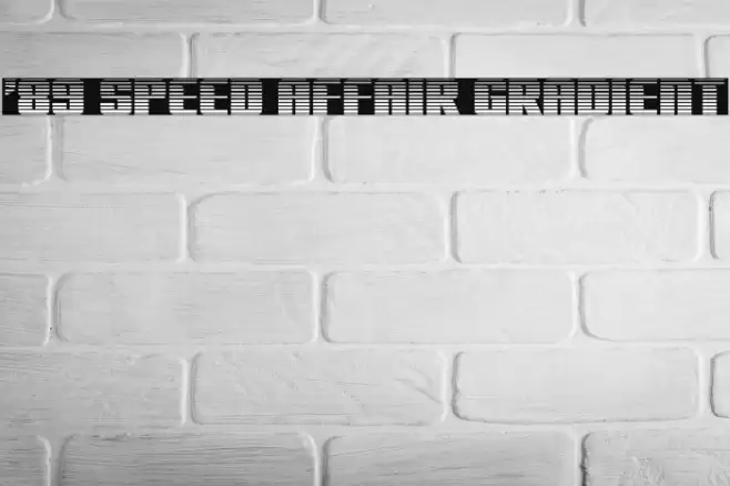 '89 Speed Affair Gradient Font examples