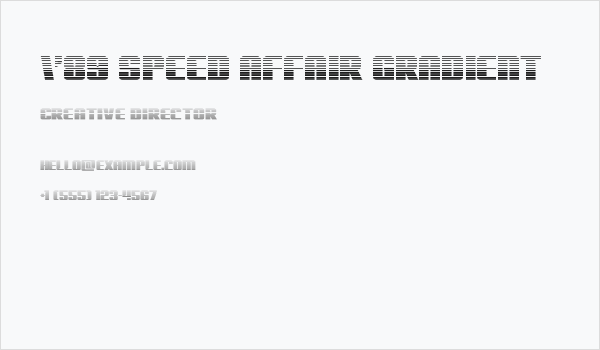 '89 Speed Affair Gradient Business Card