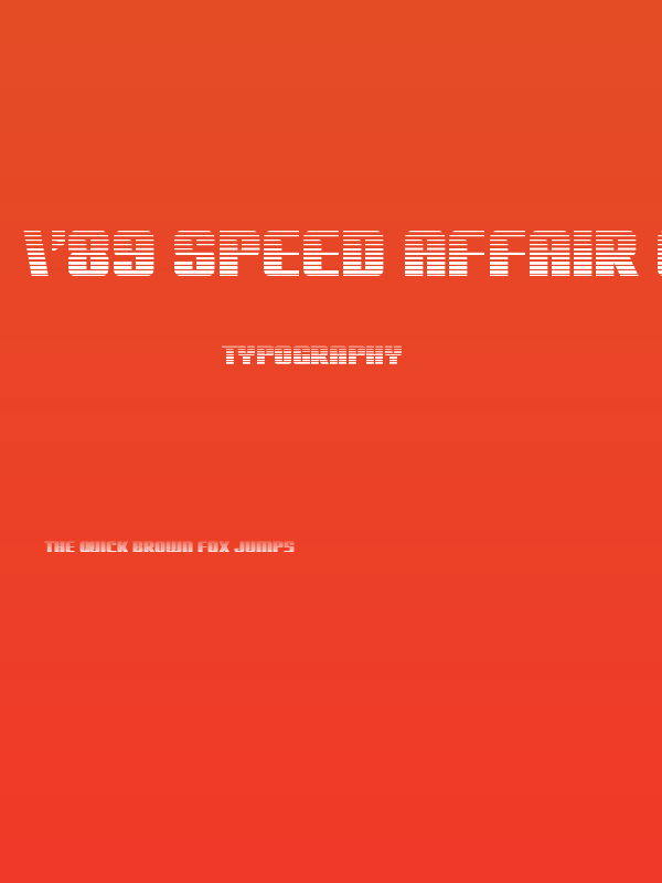 '89 Speed Affair Gradient Poster