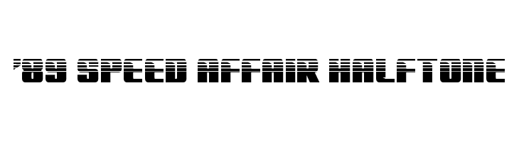 '89 Speed Affair Halftone  Скачать бесплатные шрифты