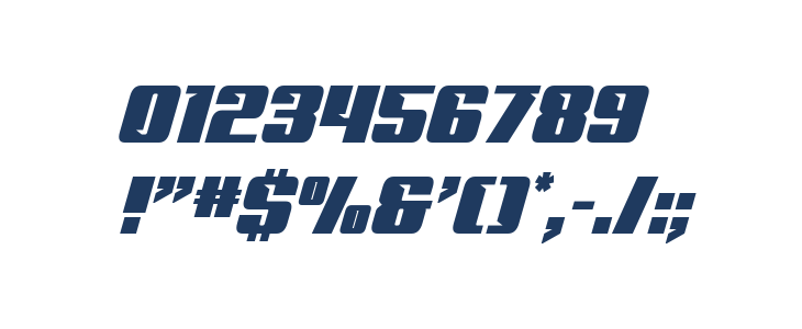 '89 Speed Affair Italic Other Characters