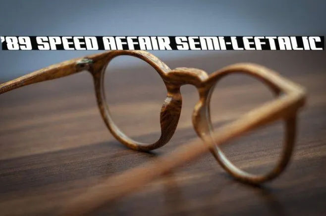 '89 Speed Affair Semi-Leftalic Example 2