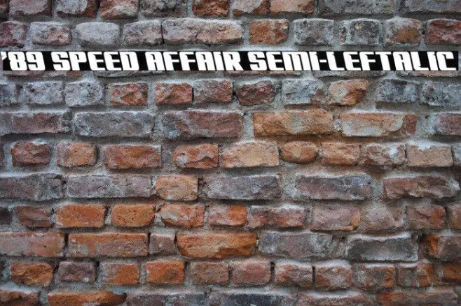 '89 Speed Affair Semi-Leftalic Example 3