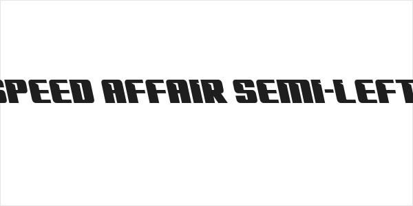 '89 Speed Affair Semi-Leftalic Logo