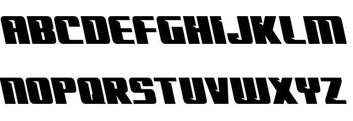 '89 Speed Affair Semi-Leftalic Font LOWERCASE