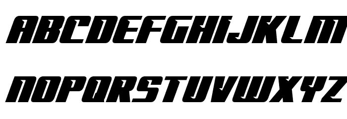 '89 Speed Affair Super-Italic Font LOWERCASE