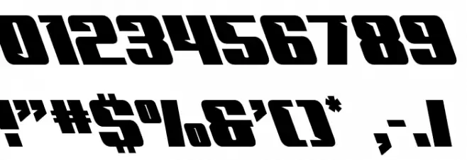 '89 Speed Affair Super-Left Font OTHER CHARS