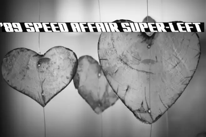 '89 Speed Affair Super-Left Font examples