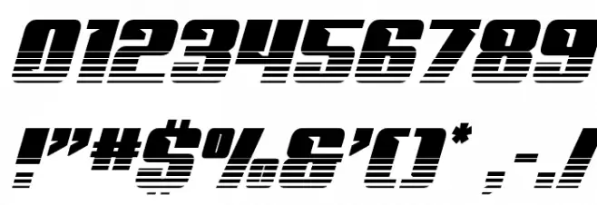 '89 Speed Affair Twotone Ital Font OTHER CHARS