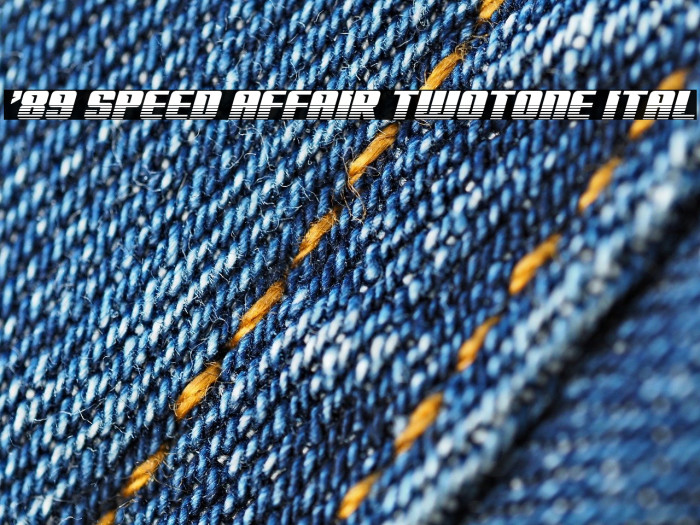 '89 Speed Affair Twotone Ital Example 1