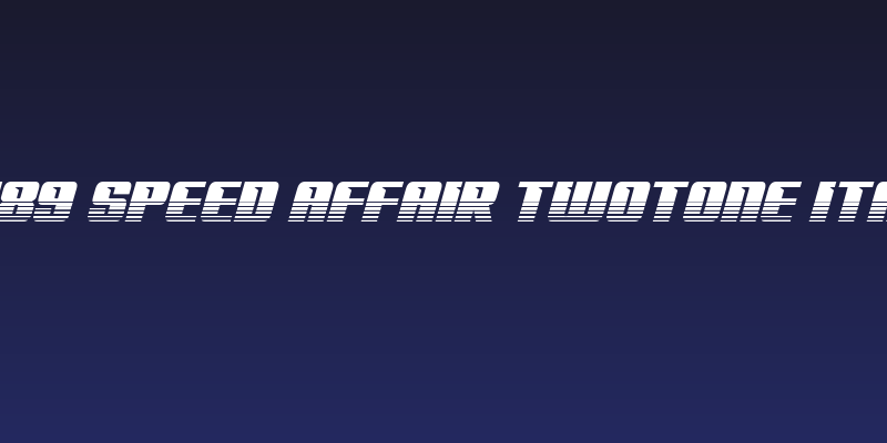 '89 Speed Affair Twotone Ital Social Header