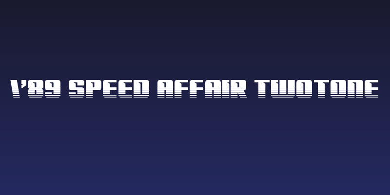 '89 Speed Affair Twotone Social Header