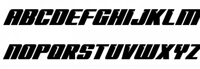 '89 Speed Affair Ultra Italic फ़ॉन्ट अपरकेस