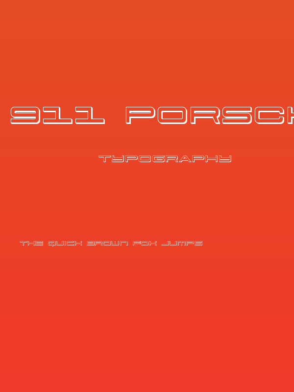 911 Porscha 3D Poster