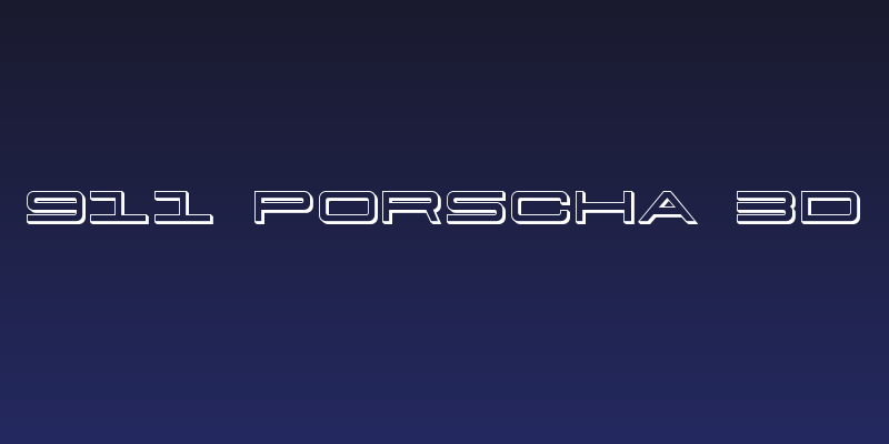 911 Porscha 3D Social Header
