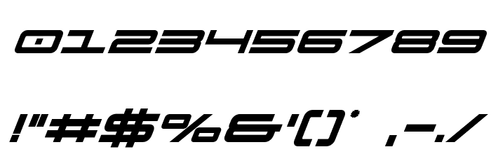 911 Porscha Bold Italic Font OTHER CHARS