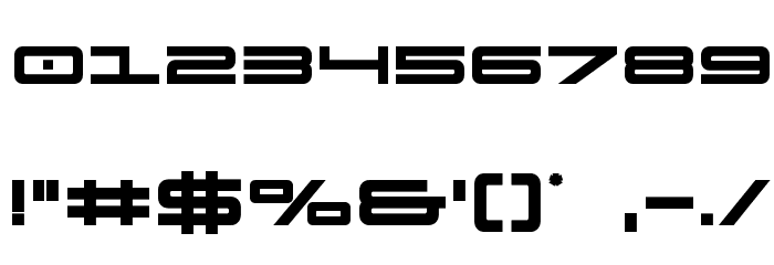 911 Porscha Bold Font OTHER CHARS