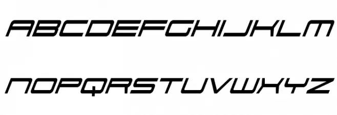 911 Porscha Condensed Italic Caratteri MINUSCOLO