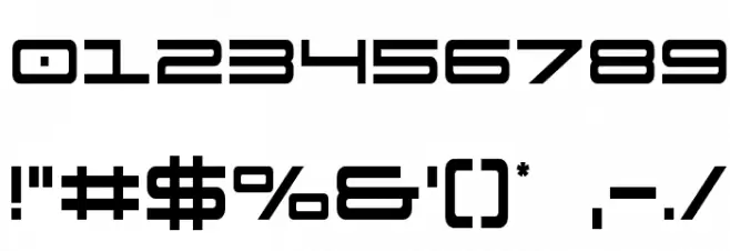 911 Porscha Condensed Font OTHER CHARS