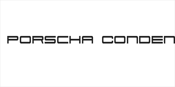 911 Porscha Condensed Logo