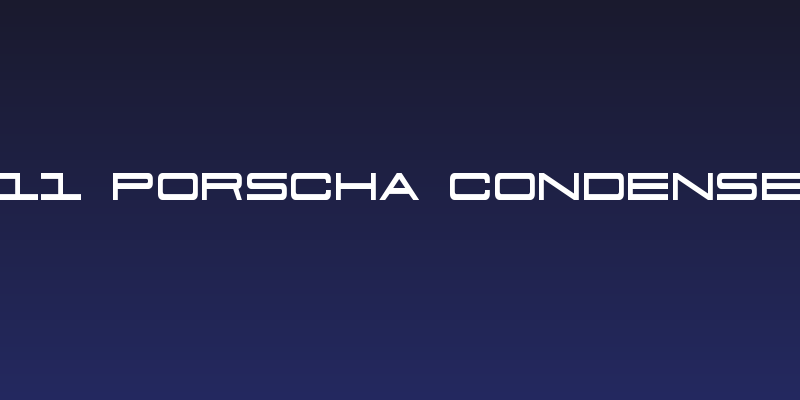 911 Porscha Condensed Social Header