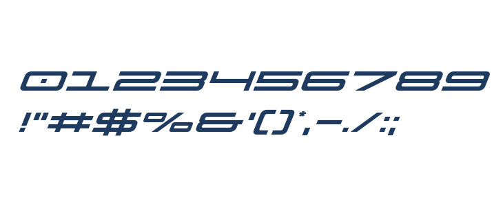 911 Porscha Expanded Italic Other Characters