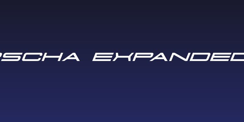 911 Porscha Expanded Italic Social Header