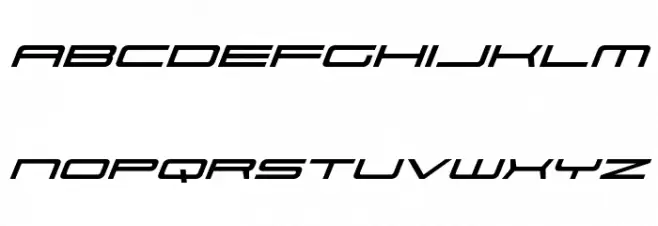 911 Porscha Expanded Italic 字体 小写