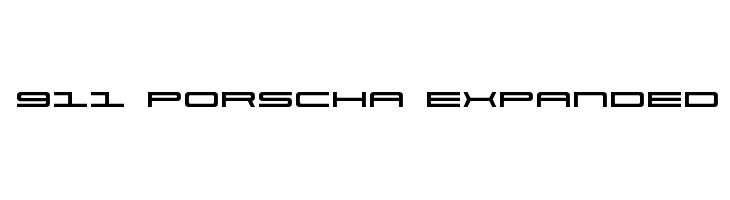911 Porscha Expanded  Frei Schriftart Herunterladen