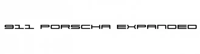 911 Porscha Expanded  フリーフォントのダウンロード