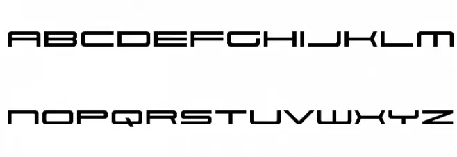 911 Porscha Expanded Font LOWERCASE