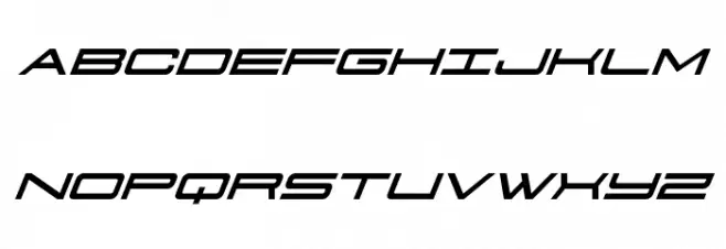 911 Porscha Italic Шрифта ВЕРХНИЙ