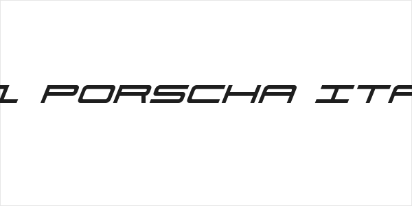 911 Porscha Italic Logo
