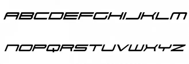 911 Porscha Italic Шрифта строчной