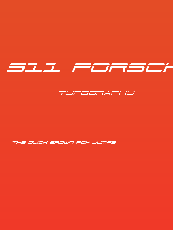 911 Porscha Laser Italic Poster