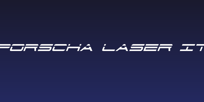 911 Porscha Laser Italic Social Header