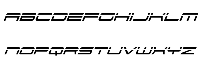 911 Porscha Laser Italic Font LOWERCASE