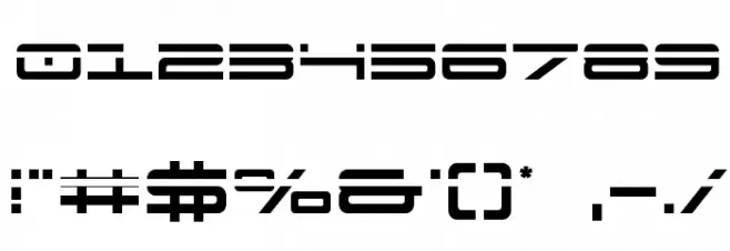 911 Porscha Laser Font OTHER CHARS