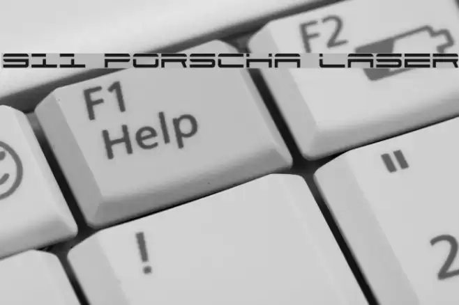 911 Porscha Laser Font examples