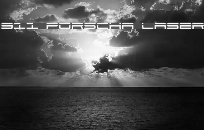 911 Porscha Laser Font examples