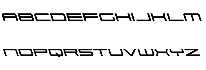 911 Porscha Leftalic Font LOWERCASE