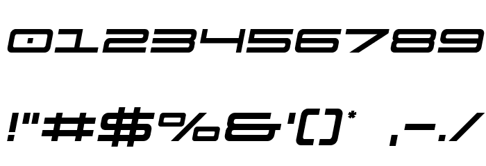 911 Porscha Semi-Italic Font OTHER CHARS