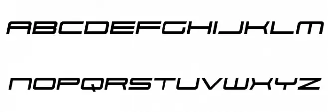 911 Porscha Semi-Italic फ़ॉन्ट लोअरकेस