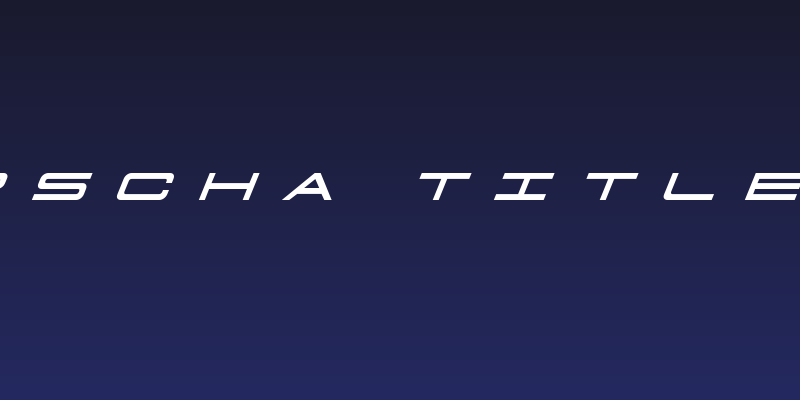 911 Porscha Title Italic Social Header