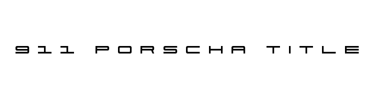 911 Porscha Title Font