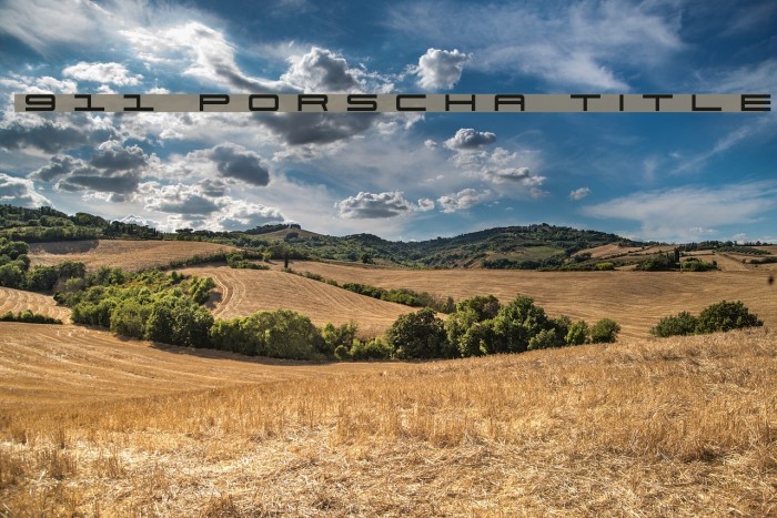 911 Porscha Title Font examples