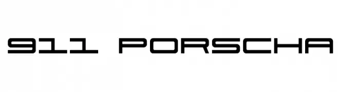 911 Porscha  Fuentes Gratis Descargar