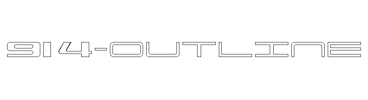 914-OUTLINE  フリーフォントのダウンロード