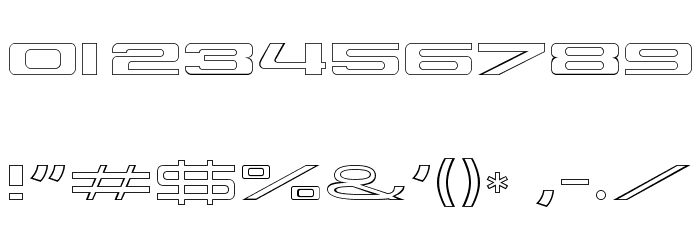 914-OUTLINE Schriftart Anderer Schreiben
