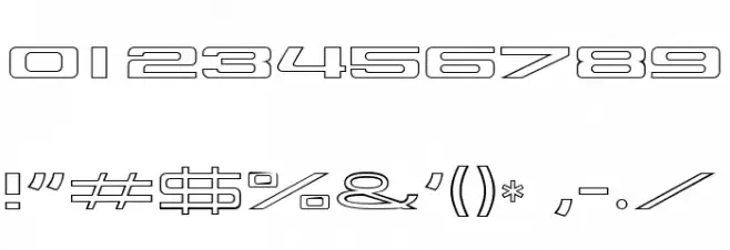 914-OUTLINE Font OTHER CHARS